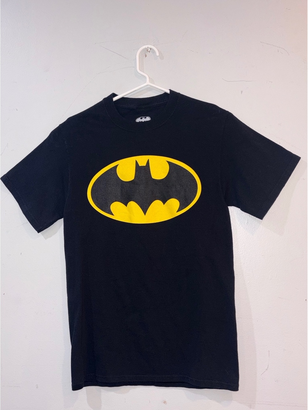 Batman Logo Black Cotton T-Shirt Small